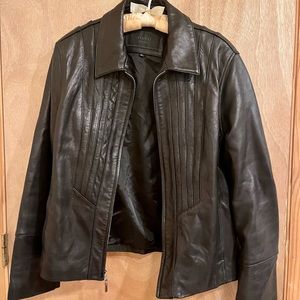 Avanti New York Women's Genuine Leather Black Jacket Size XL excellent pre owned